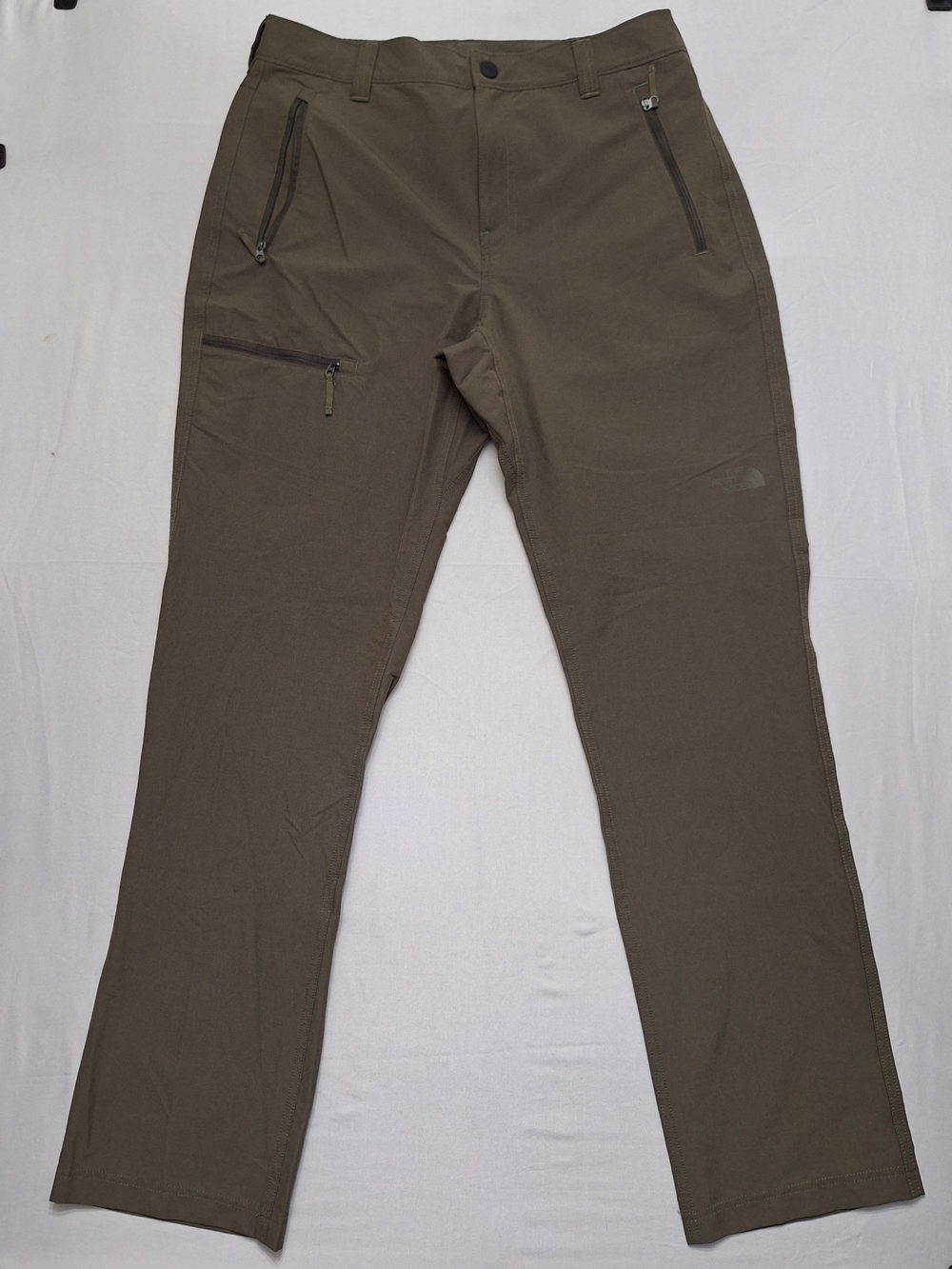 The North Face Olive Green Cargo Active Performance Pants with Zip Pockets
